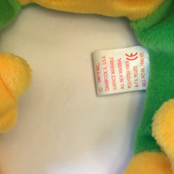 TY Beanie Smoochy 10/1/97 has stamped tush tag etc - Picture 4 of 9